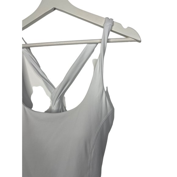 Halara Dress Fit and Flare Mini Short Large Women White Sleeveless Casual Stretc - Picture 5 of 13